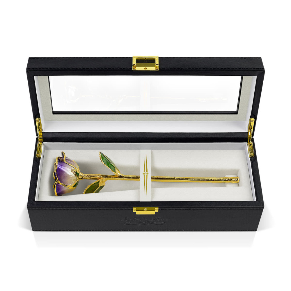 Purple 24k Gold Rose