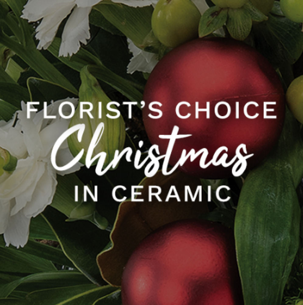 Florist Choice Christmas Ceramic Arrangement 